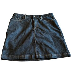 Riders by Lee Classic Midrise Denim Skirt With Shorts, Women’s Size 10